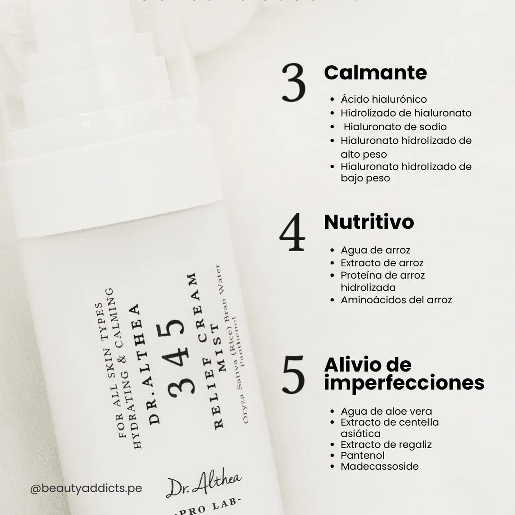 Spray 345 Hidratante Arroz Para Piel