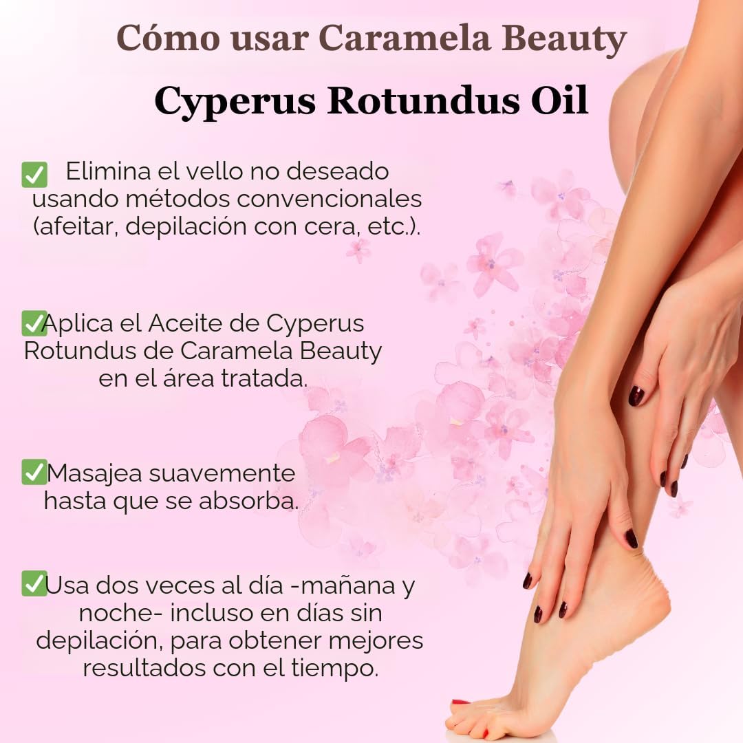 Aceite Cyperus para Reducir Crecimiento del Vello