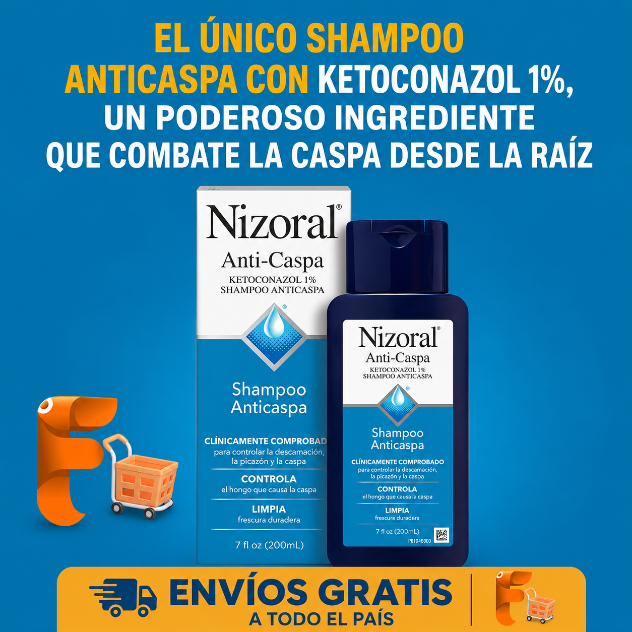 Control Caspa Nizoral Fresh SHAMPOO