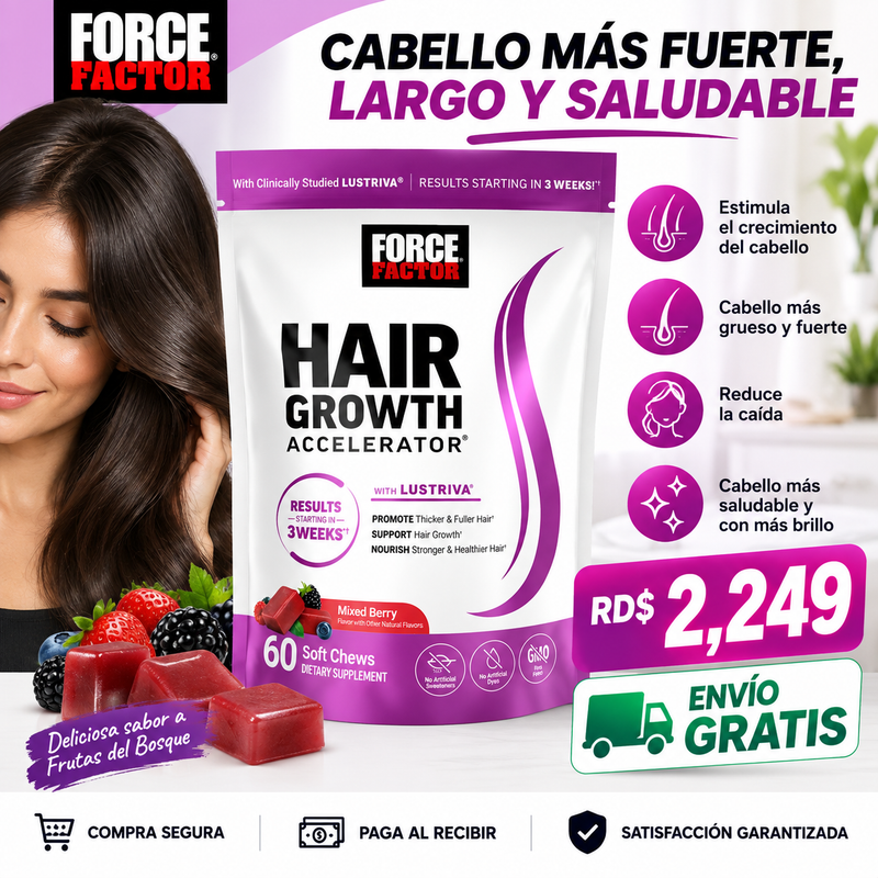 Gomitas Para el Crecimiento del Cabello 60 UNDS