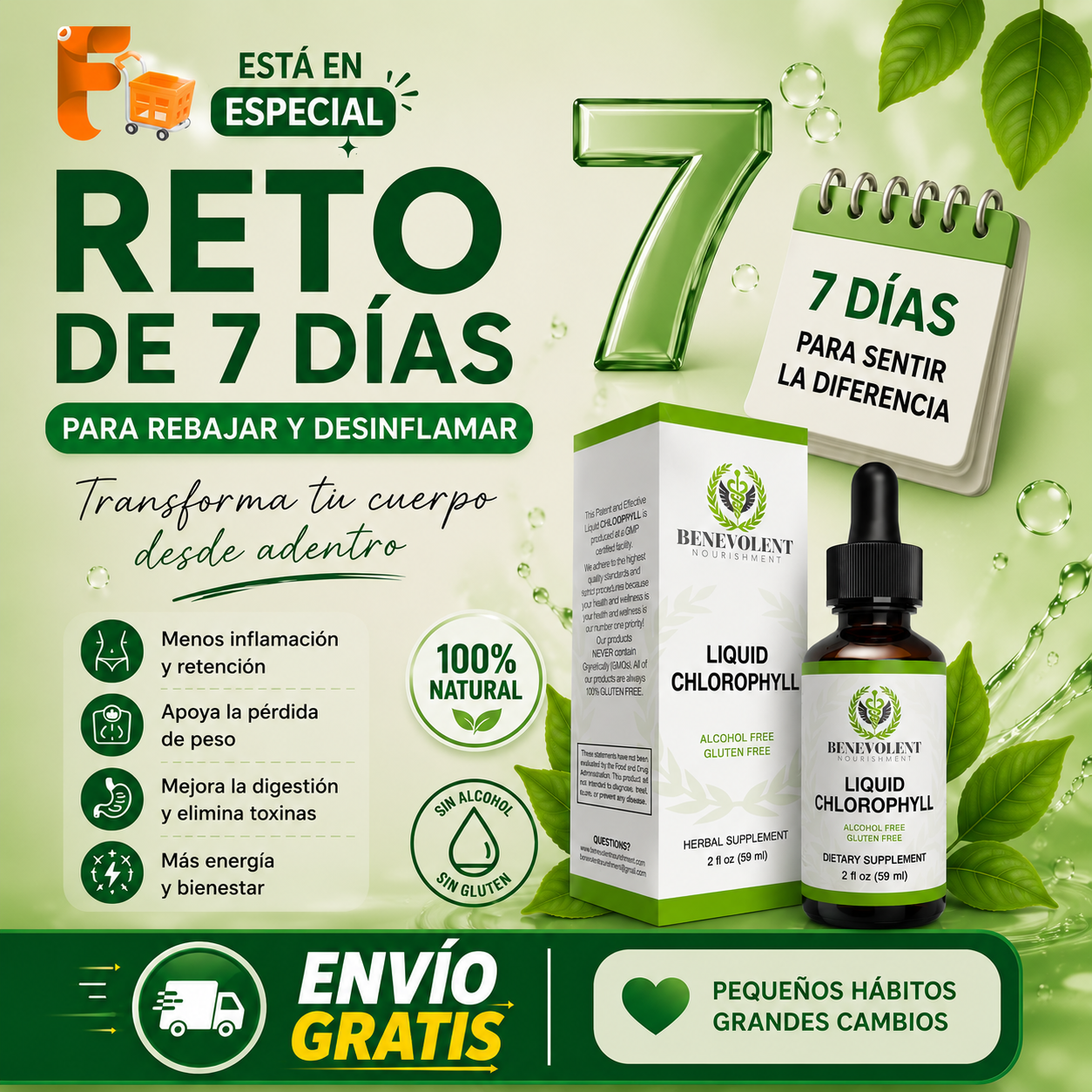 Gotas de Clorofila Natural