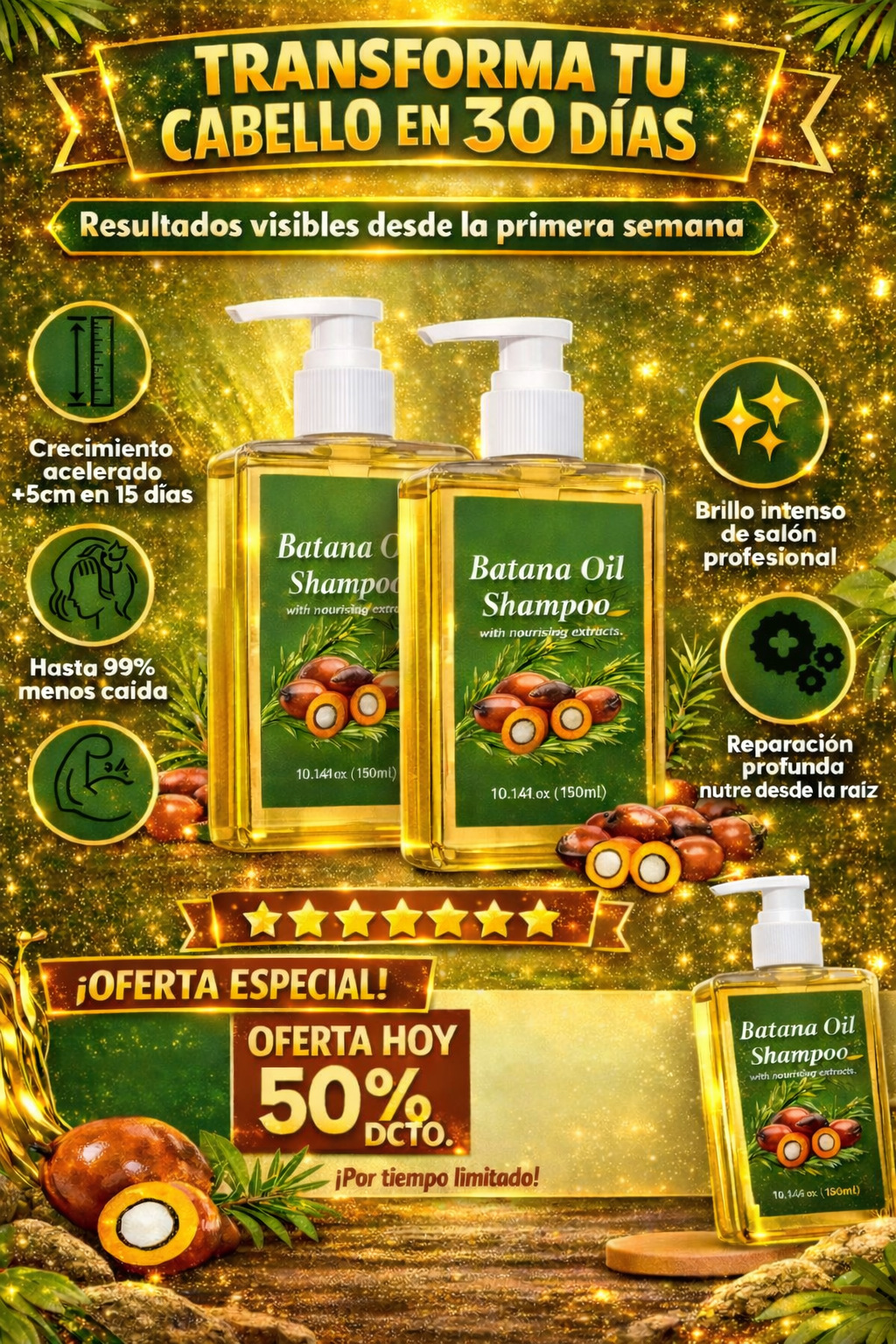Shampoo Batana Oil Crecimiento Fuerte