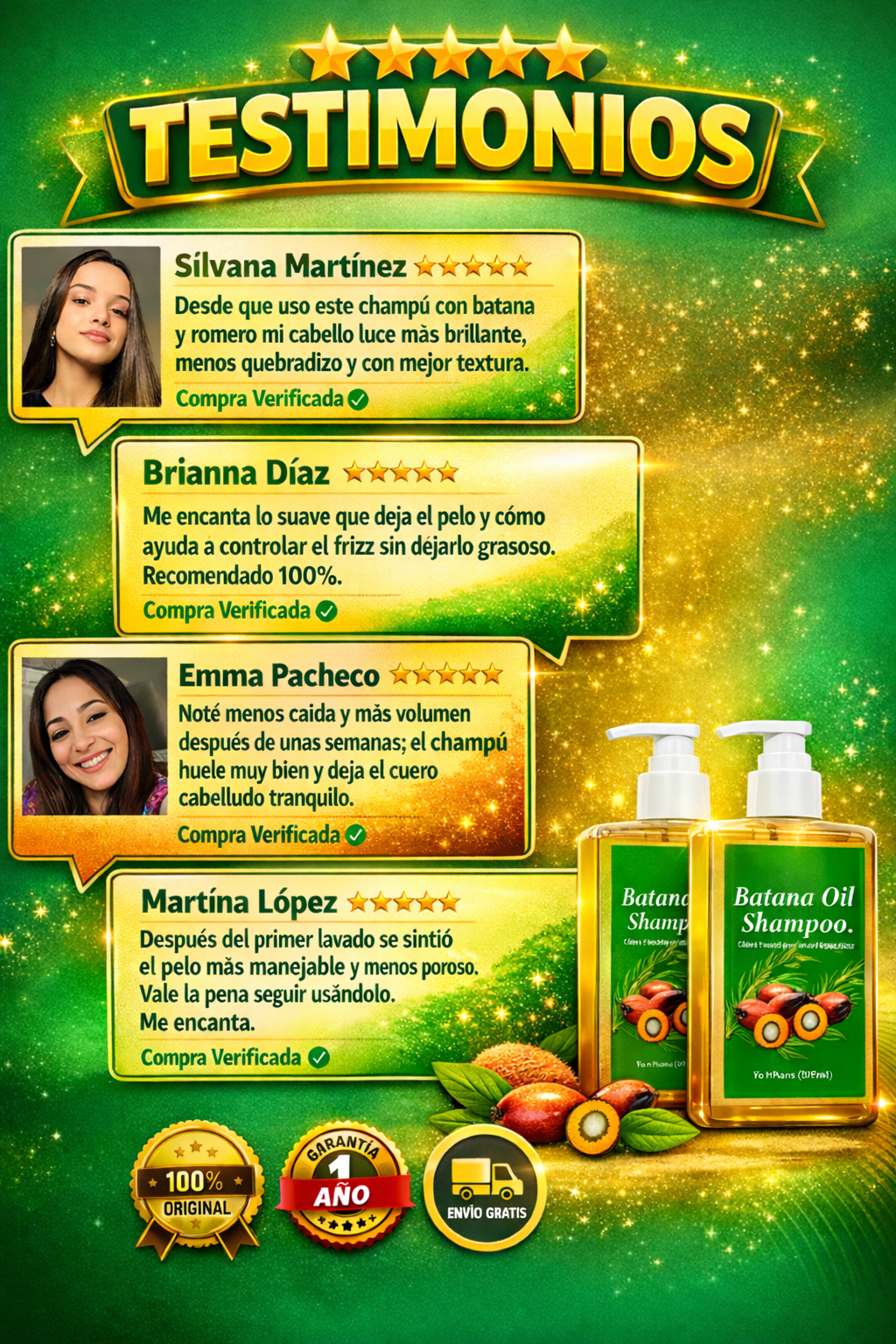 Shampoo Batana Oil Crecimiento Fuerte