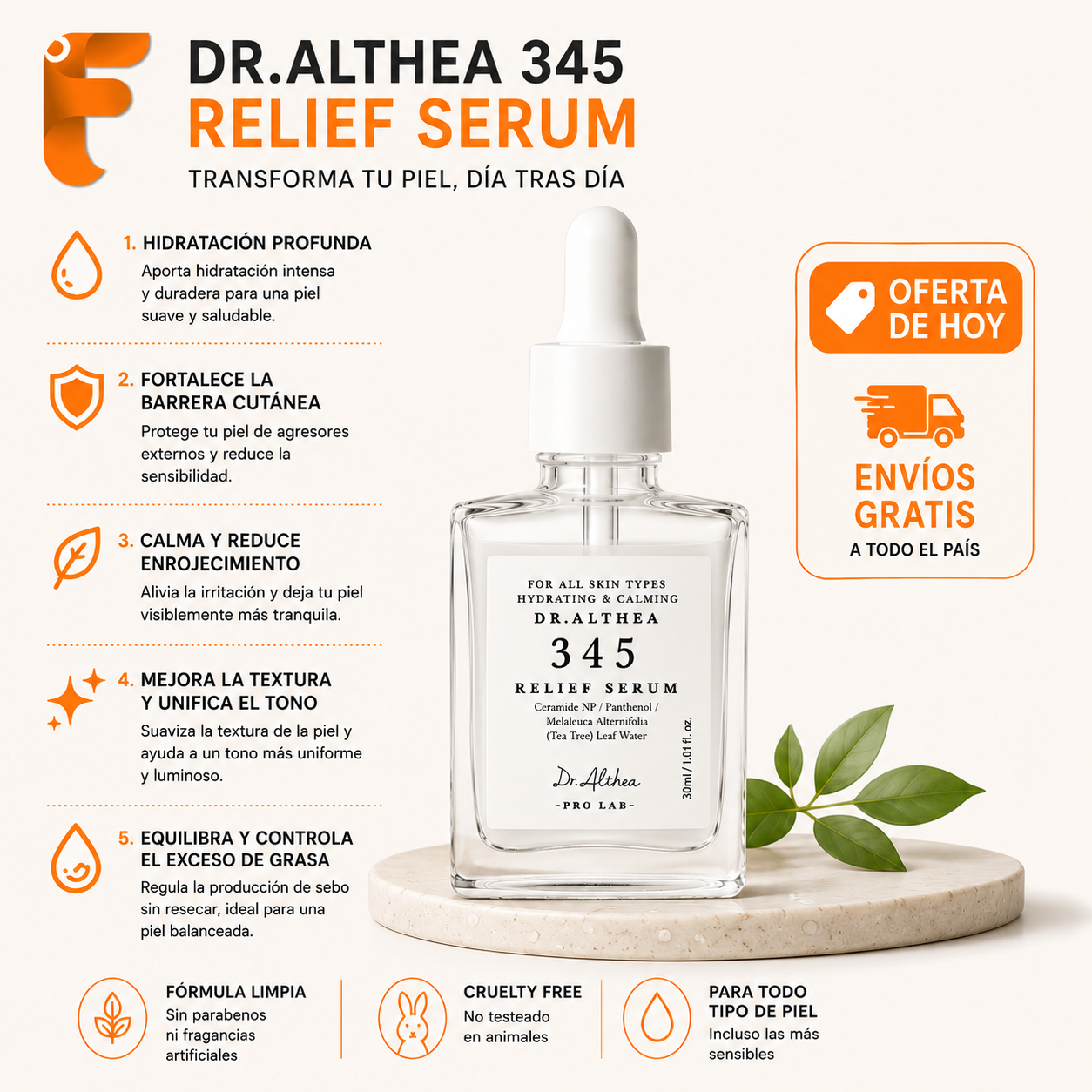 Serum Althea 345 Hidratación Profunda