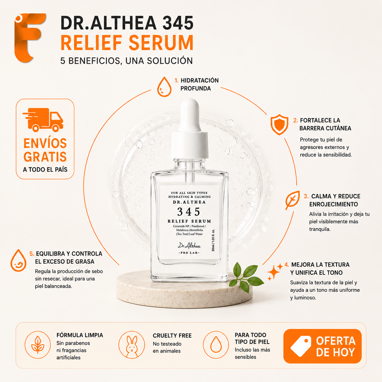Serum Althea 345 Hidratación Profunda