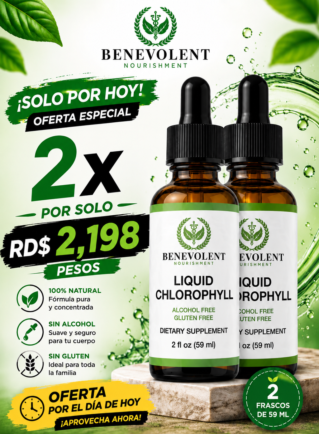 Gotas de Clorofila Natural