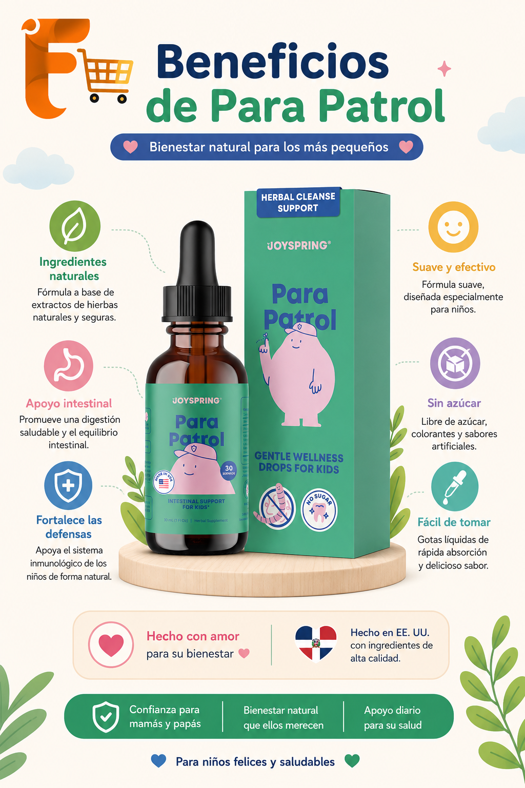 Para Patrol Defensa Intestinal Natural Para Niños