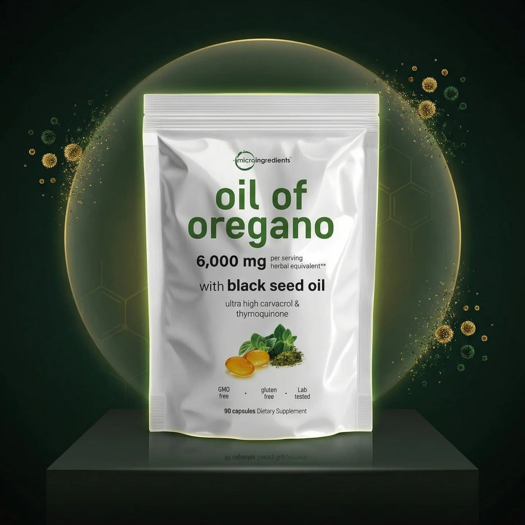 Orégano + Semilla Negra Forte Defensa Antioxidante para el cuerpo 180 CÁPSULAS