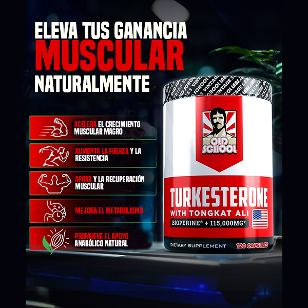 Turkesterone con Tongkat Ali 120 CÁPSULAS