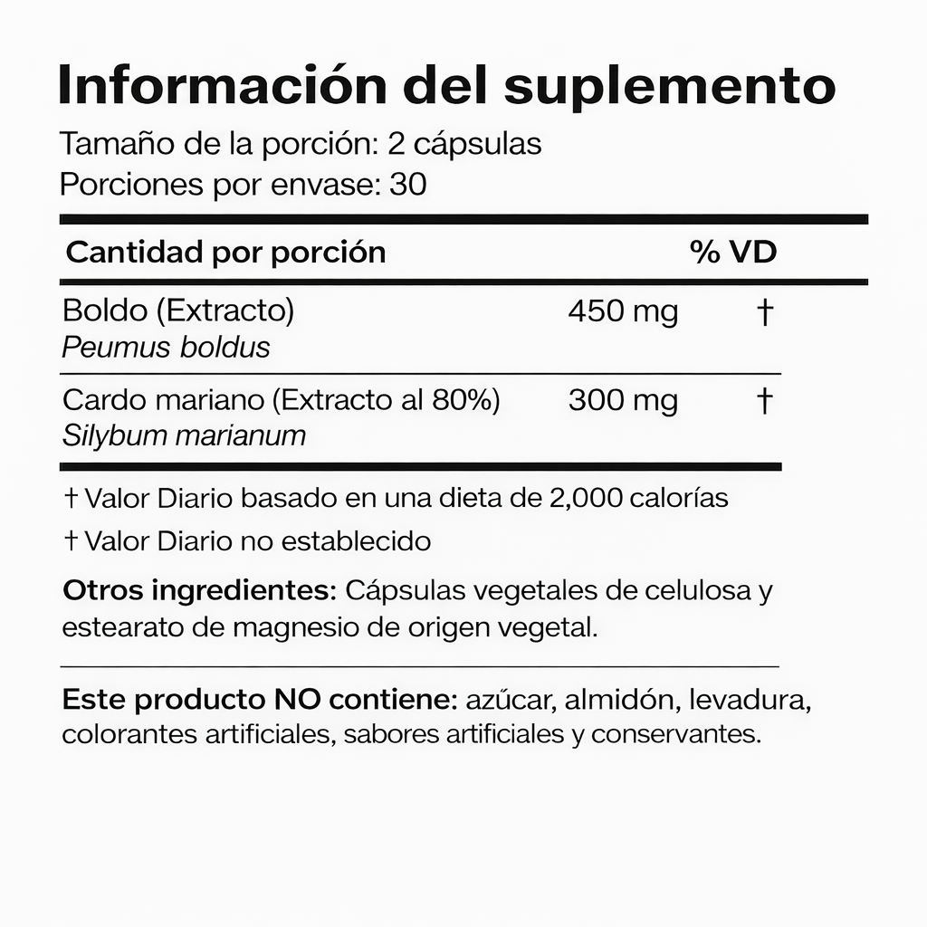 Capsulas Limpiador Hígado y Vesícula
