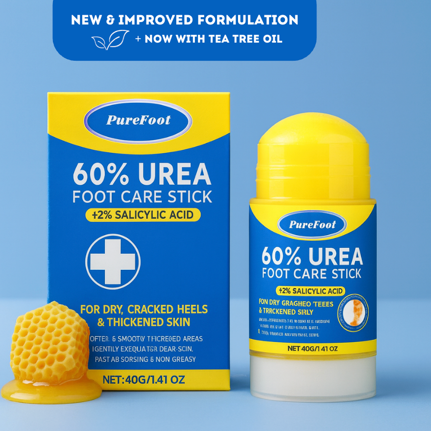 COMBO REPARADOR DE PIES MEDIAS DE SILICONA + BARRA DE UREA