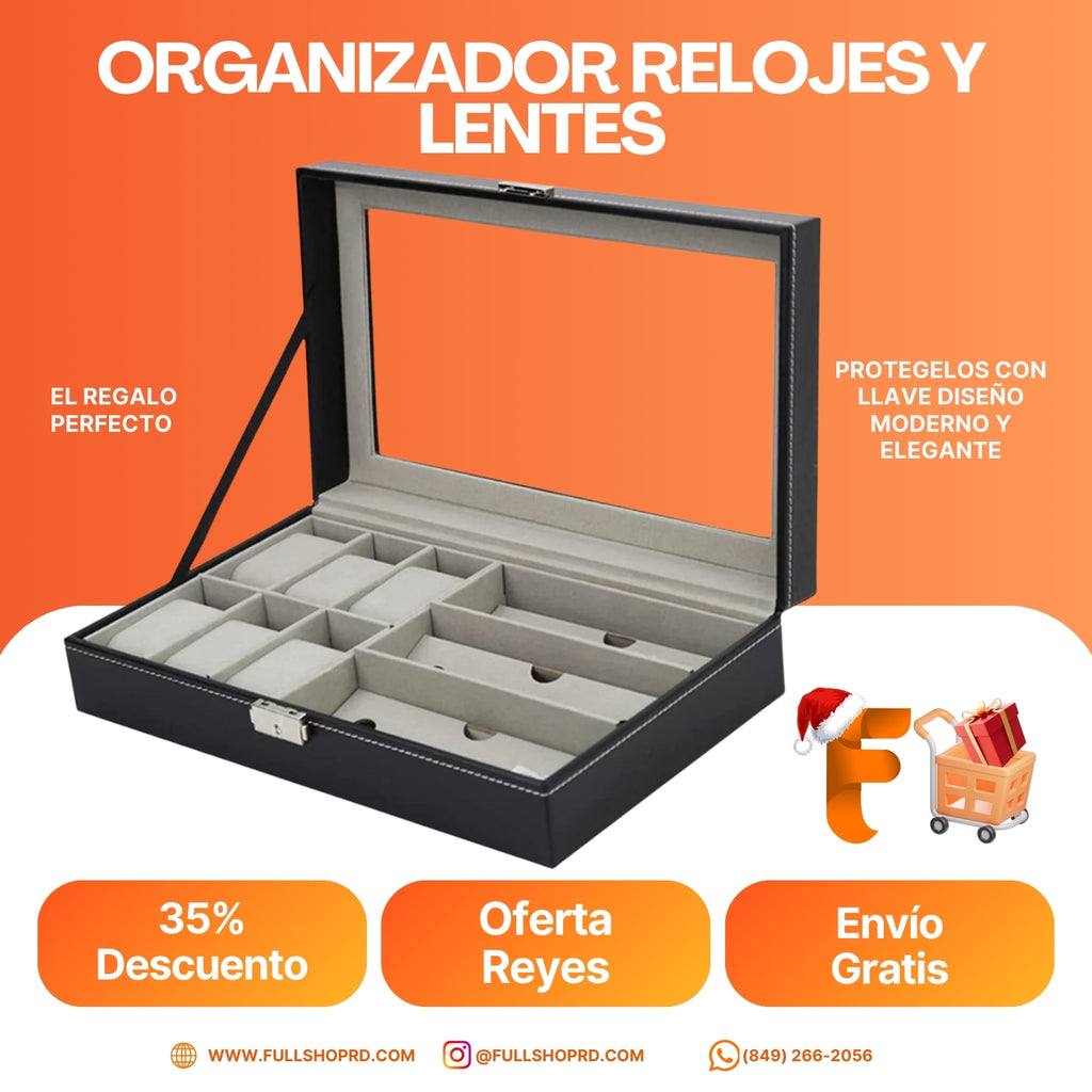 Organizador de Relojes y Lentes
